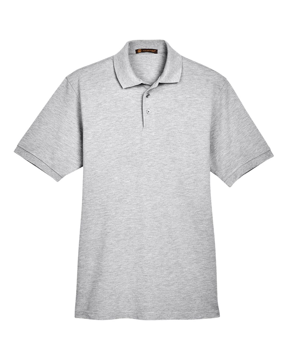 Harriton Men's 5.6 oz. Easy Blend Polo - Grey Heather