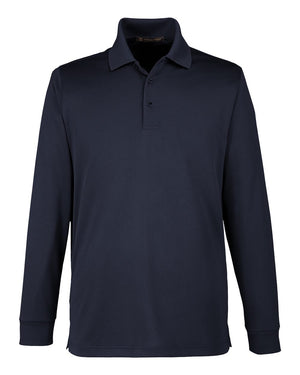 Harriton Men's Tall Advantage Long Sleeve Snag Protection Plus IL Polo - Dark Navy
