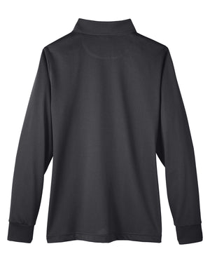 Harriton Ladies' Advantage Snag Protection Plus IL Long Sleeve Polo - Back