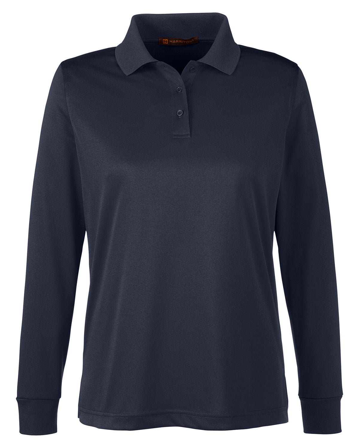 Harriton Ladies' Advantage Snag Protection Plus IL Long Sleeve Polo - Dark Navy