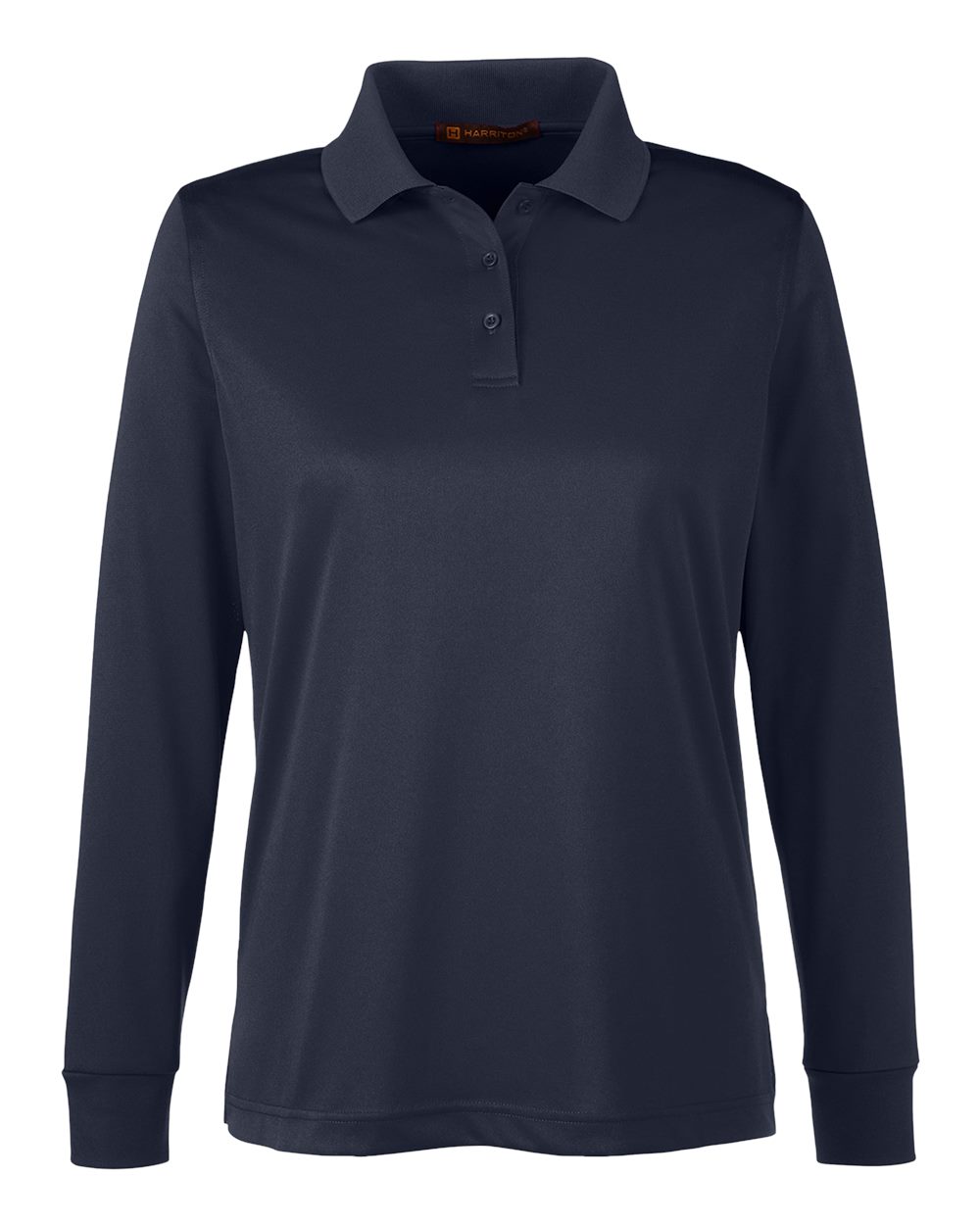 Harriton Ladies' Advantage Snag Protection Plus IL Long Sleeve Polo - Dark Navy
