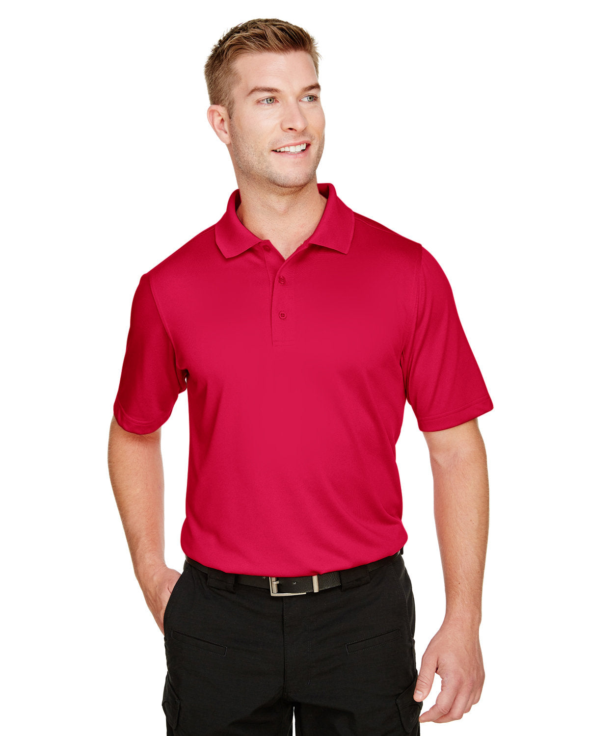 Harriton Men's Tall Advantage Snag Protection Plus IL Polo - Red