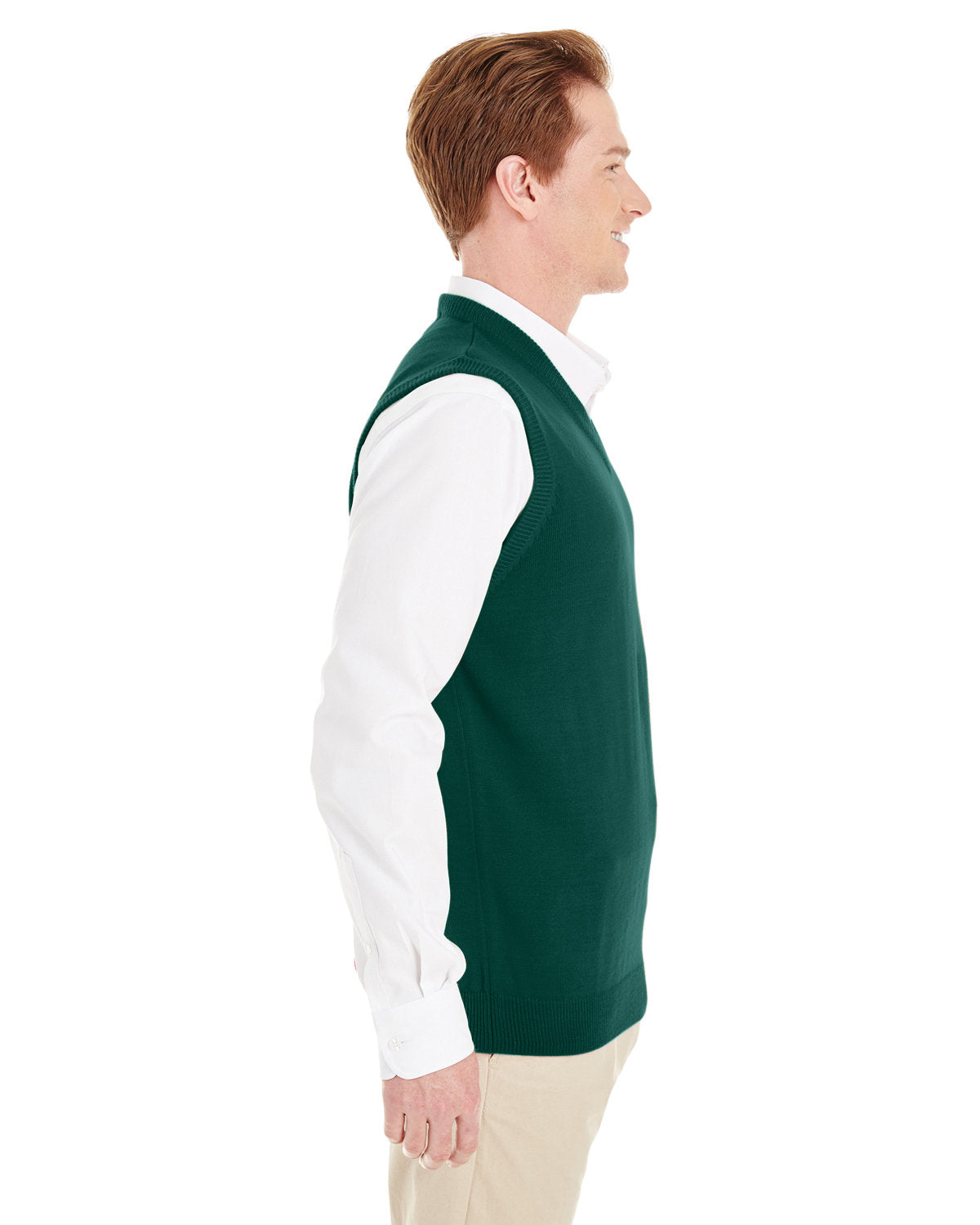 Harriton Men's Pilbloc™ V-Neck Sweater Vest - Side