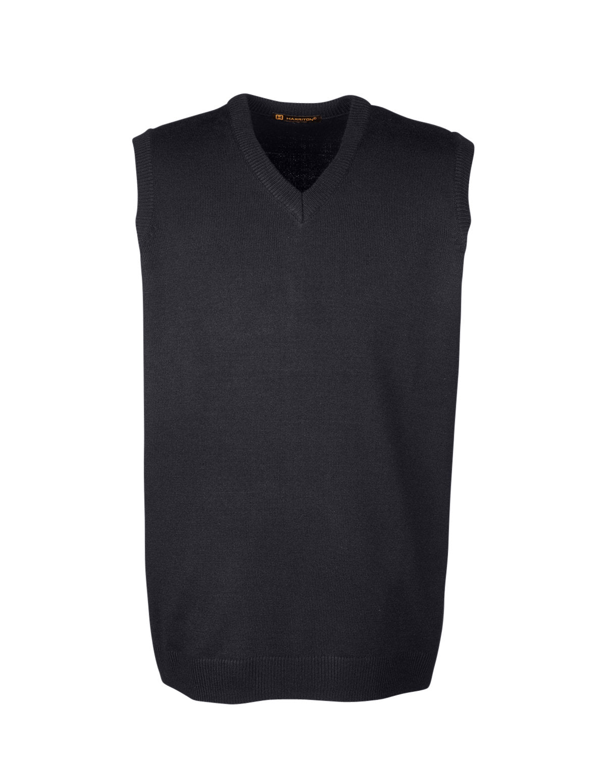 Harriton Men's Pilbloc™ V-Neck Sweater Vest - Black
