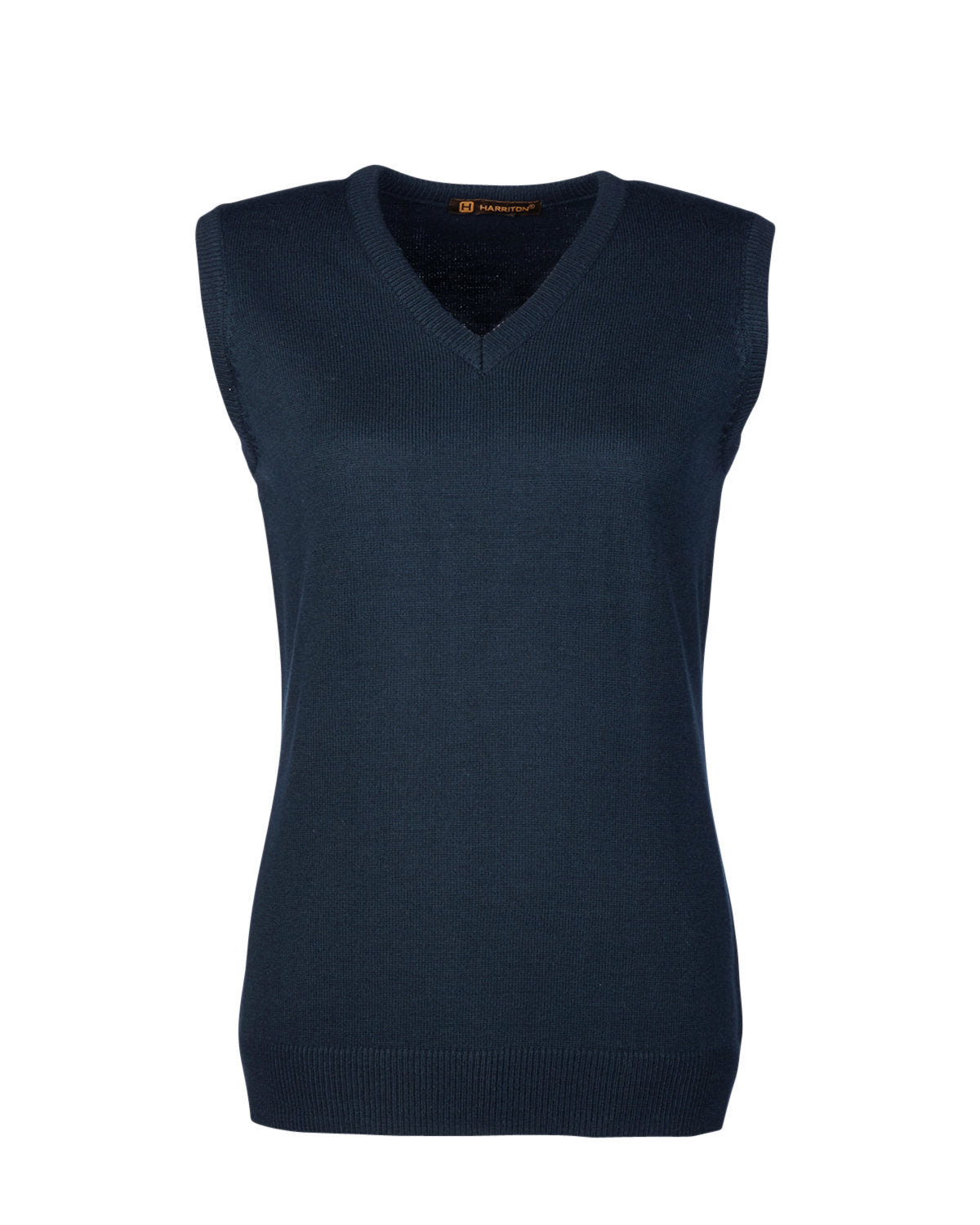 Harriton Ladies' Pilbloc™ V-Neck Sweater Vest - Dark Navy