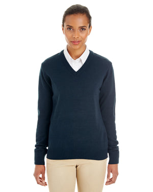 Harriton Ladies' Pilbloc™ V-Neck Sweater - Front