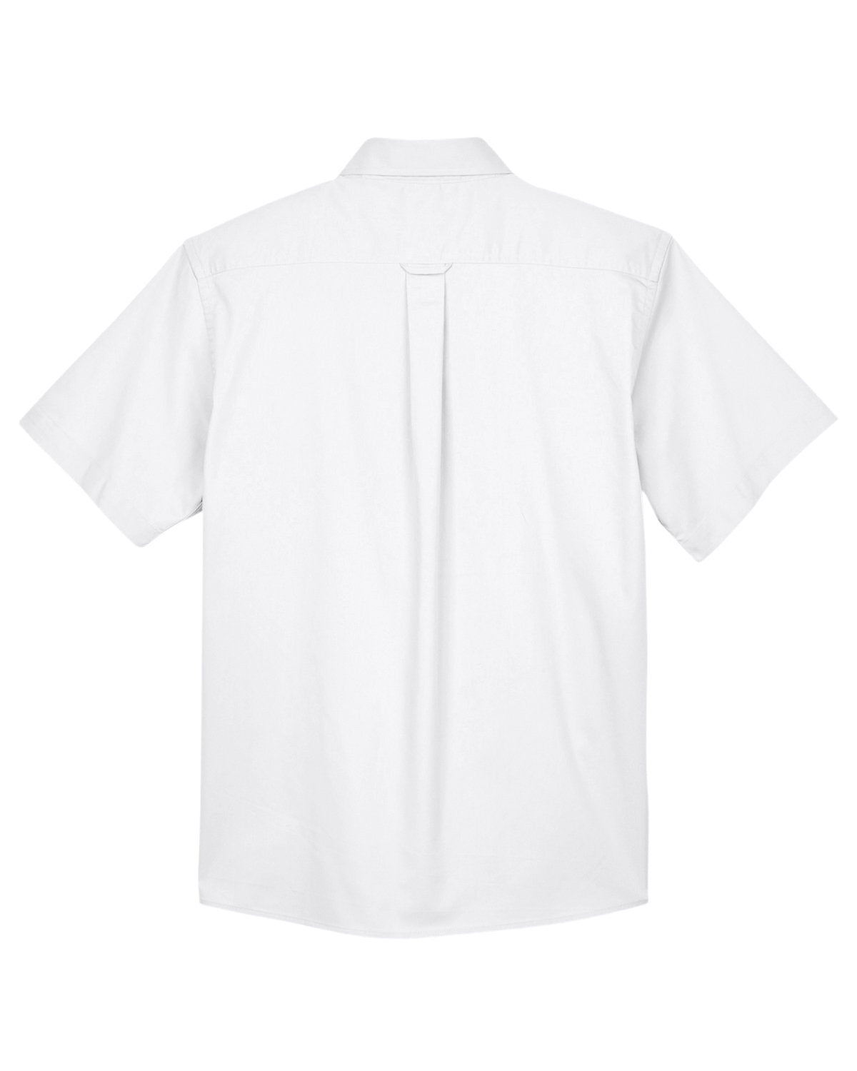 Harriton Men's Easy Blend™ Short-Sleeve Twill Shirt with Stain-Release - Back