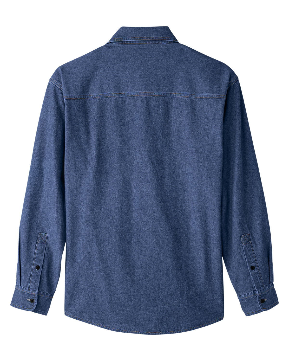 Harriton Men's Denim Shirt-Jacket - Back