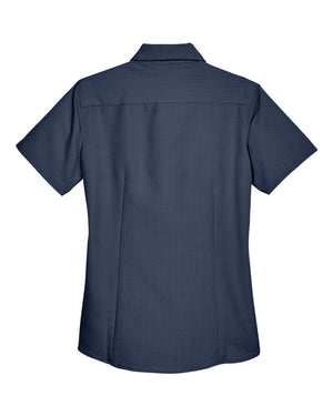 Harriton Ladies' Barbados Textured Camp Shirt