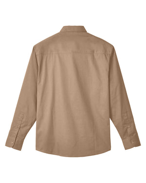 Harriton Men's Advantage IL Long-Sleeve Workshirt - Back
