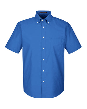 Harriton Men's Short-Sleeve Oxford with Stain-Release - Release