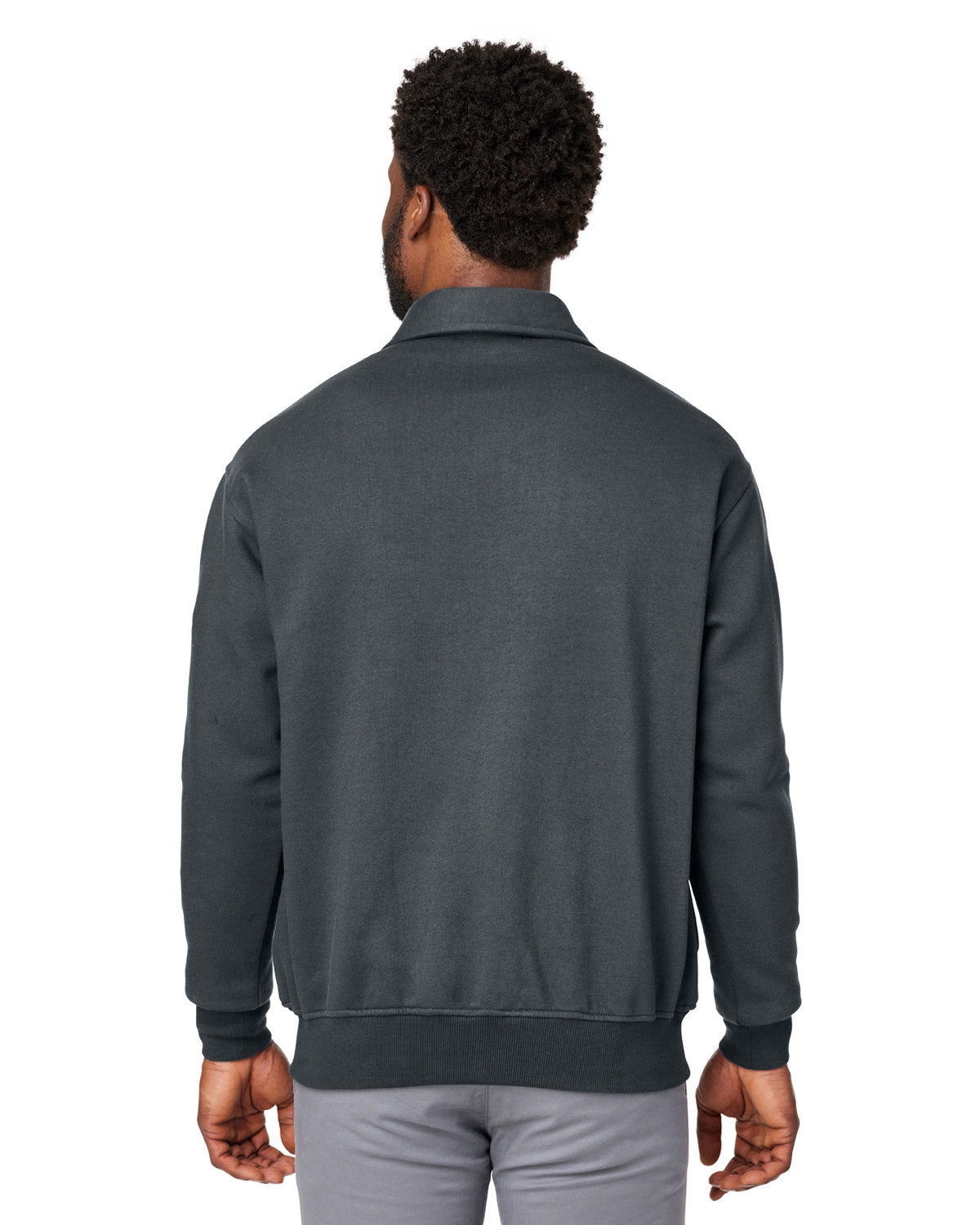 Harriton Men's ClimaBloc™ Heavyweight Tactical Quarter-Zip - Back