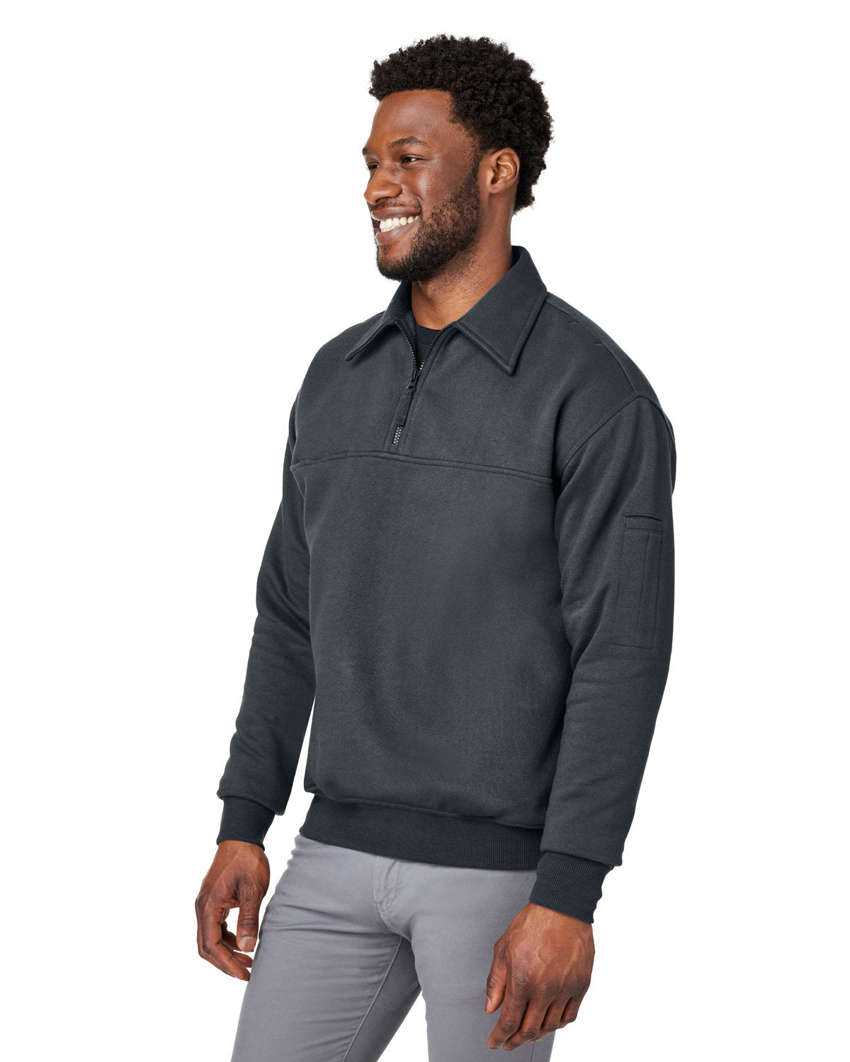 Harriton Men's ClimaBloc™ Heavyweight Tactical Quarter-Zip