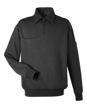 Harriton Men's ClimaBloc™ Heavyweight Tactical Quarter-Zip - Black