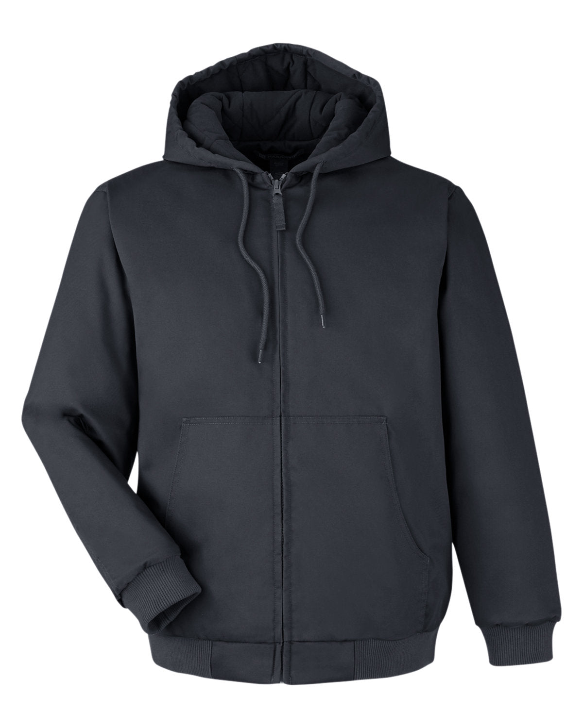 Harriton Unisex ClimaBloc® Heavyweight Hooded Full-Zip Jacket - Dark Charcoal