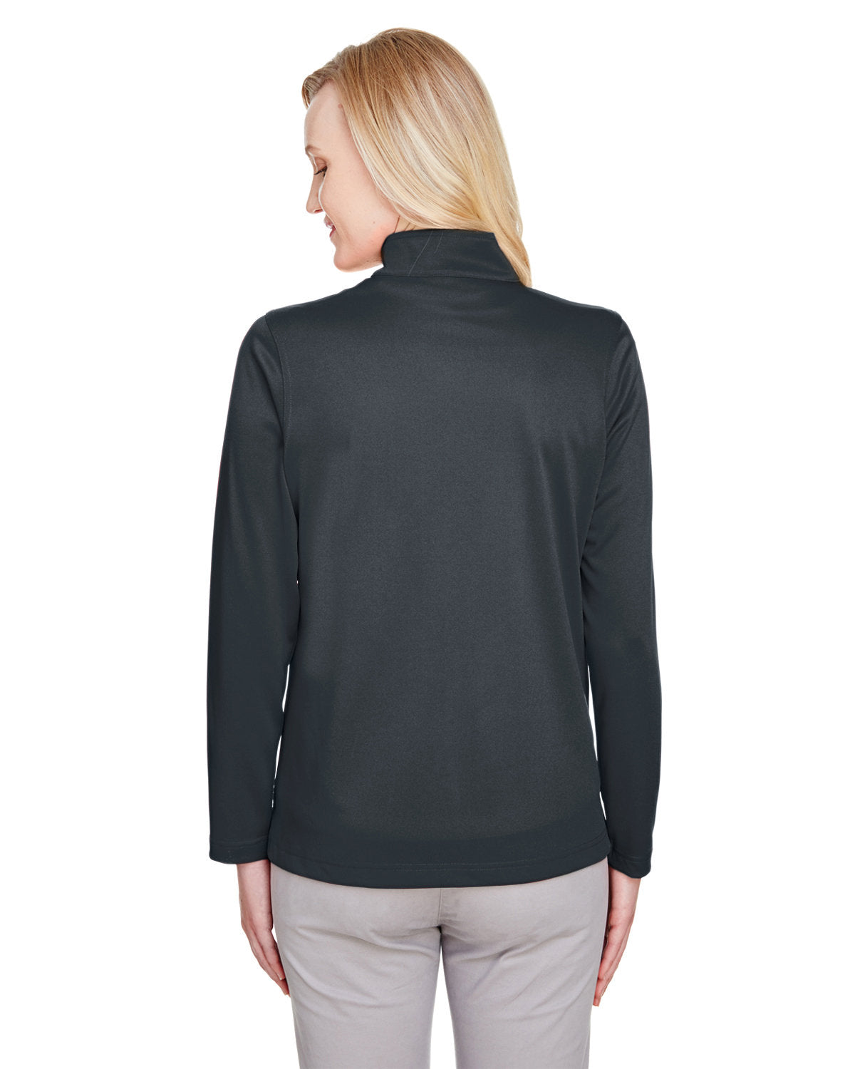 Harriton Ladies' Advantage Snag Protection Plus Quarter-Zip - Back