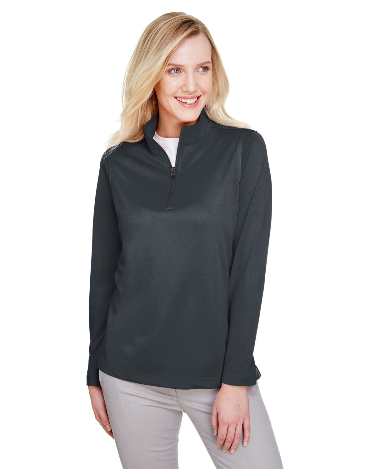 Harriton Ladies' Advantage Snag Protection Plus Quarter-Zip - Zip