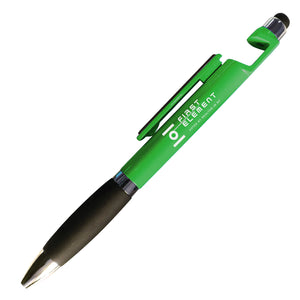 Matrix Pen with Cleaning Pad on Clip - Green