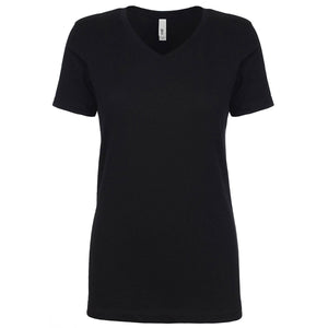 Next Level Women's Ideal V-Neck T-Shirt - Black