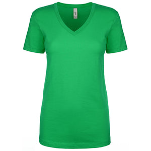 Next Level Women's Ideal V-Neck T-Shirt - Kelly Green