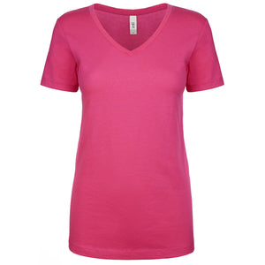 Next Level Women's Ideal V-Neck T-Shirt - Raspberry