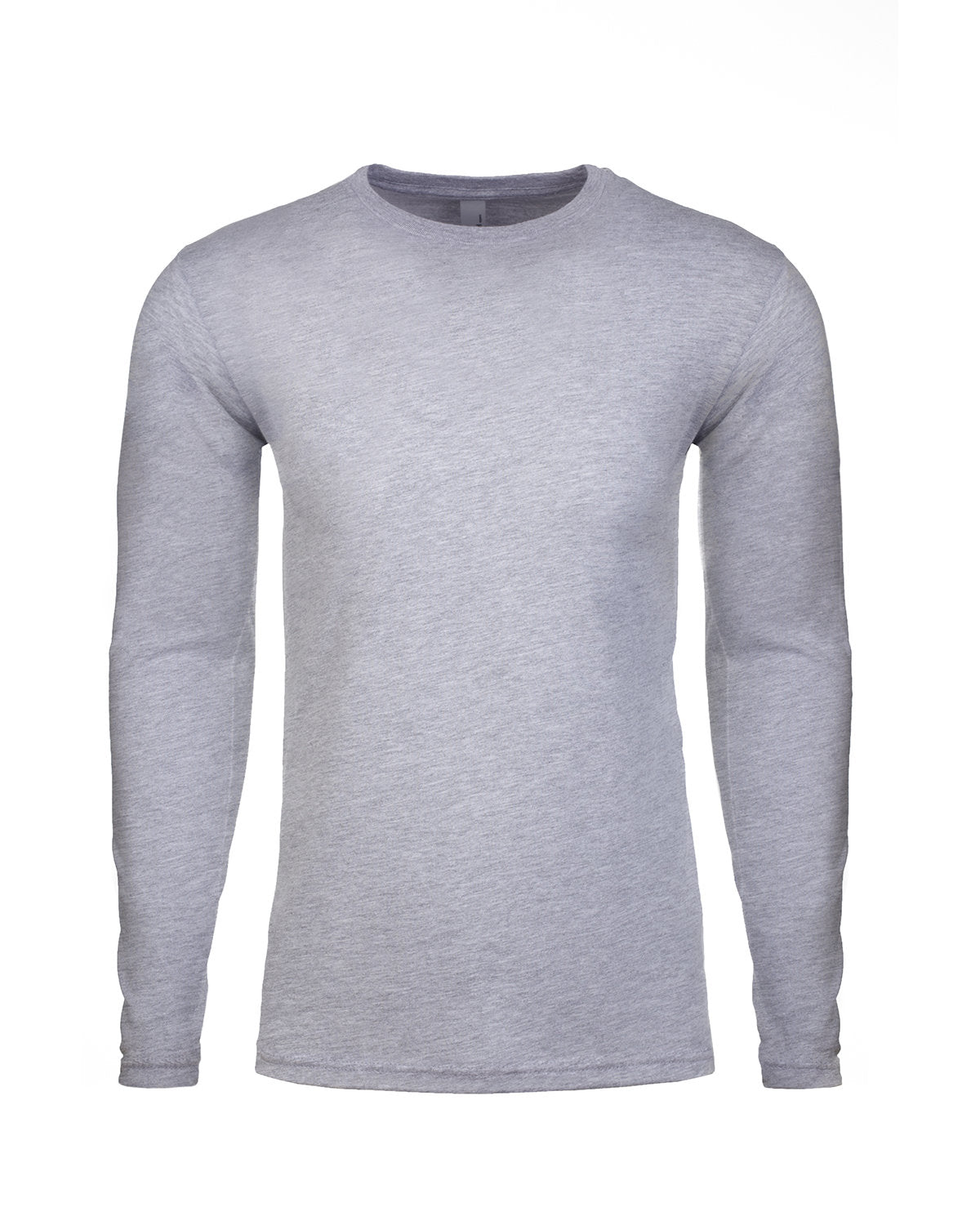 Next Level Apparel Men's Cotton Long-Sleeve Crew - Heather Gray