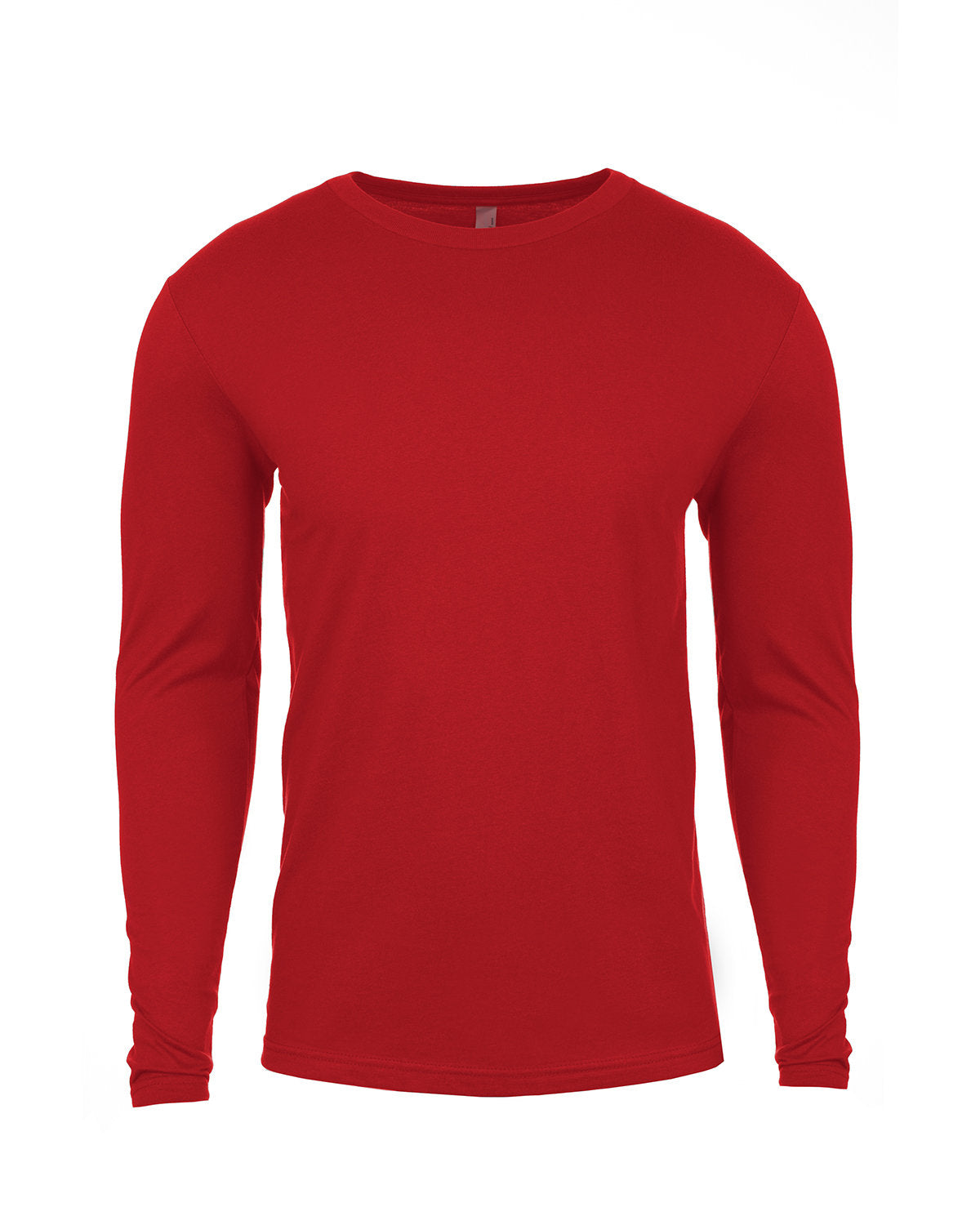Next Level Apparel Men's Cotton Long-Sleeve Crew - Red