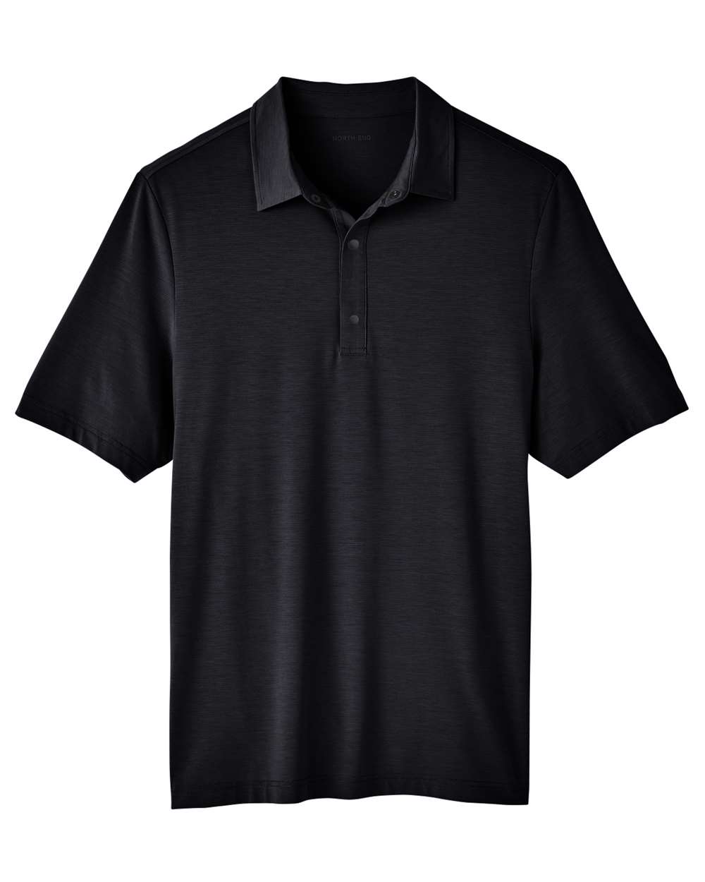 North End Men's Jaq Snap-Up Stretch Performance Polo - Black