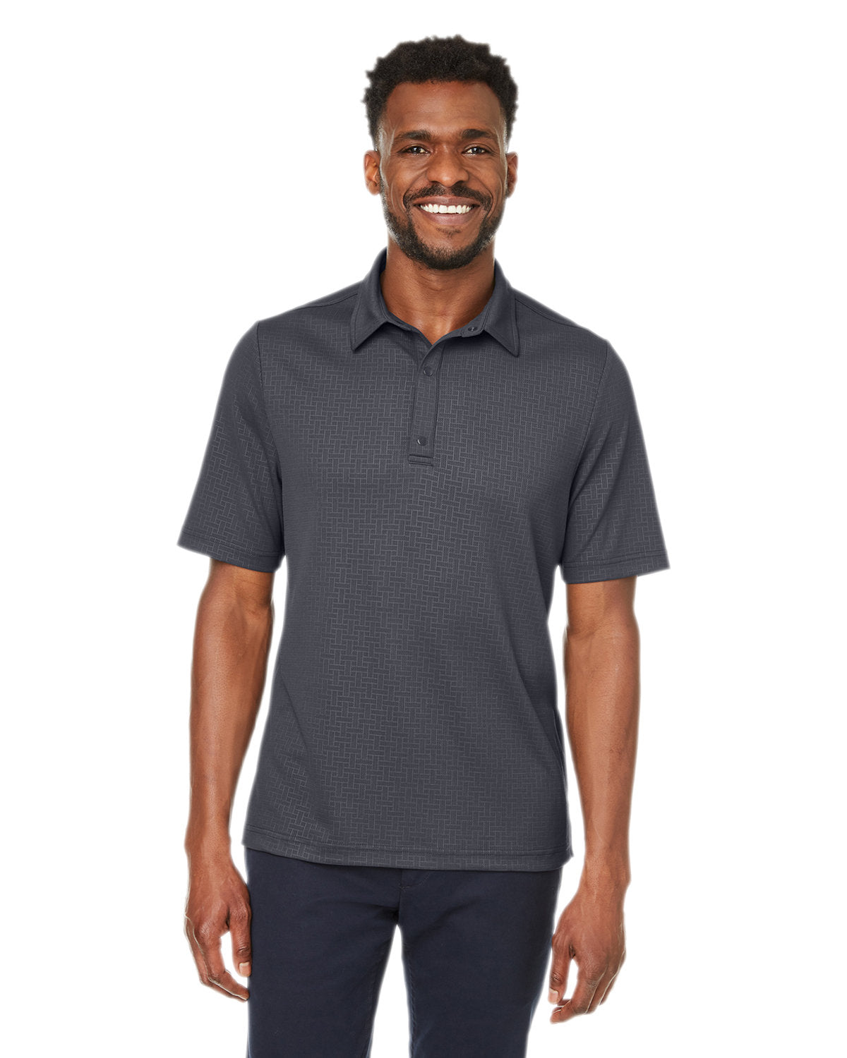 North End Men's Replay Recycled Polo - Front