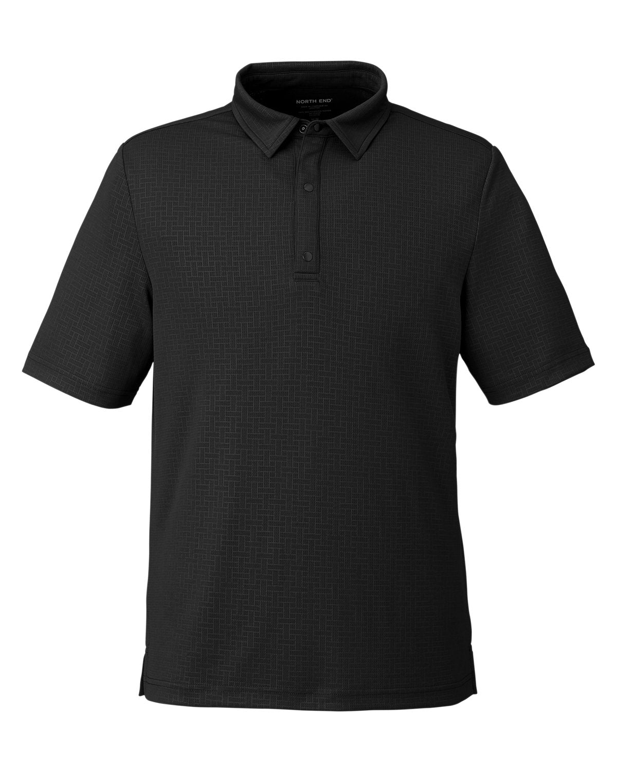 North End Men's Replay Recycled Polo - Black