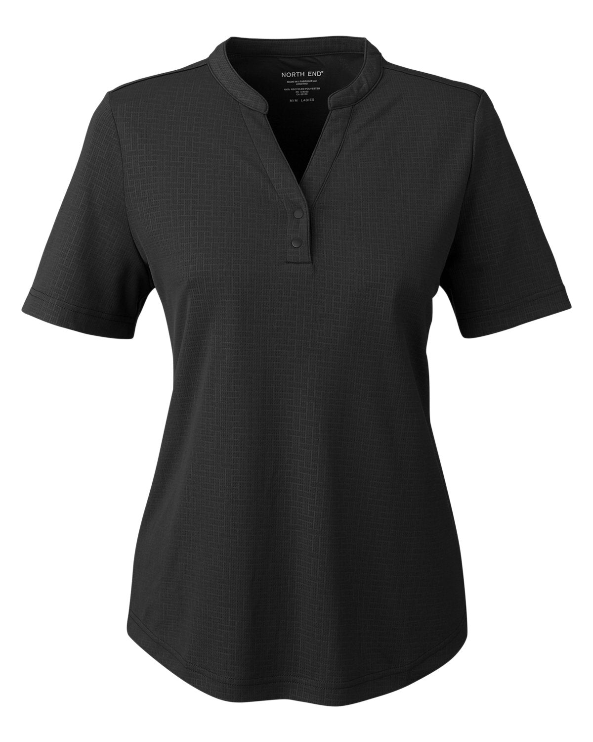 North End Ladies' Replay Recycled Polo - Black
