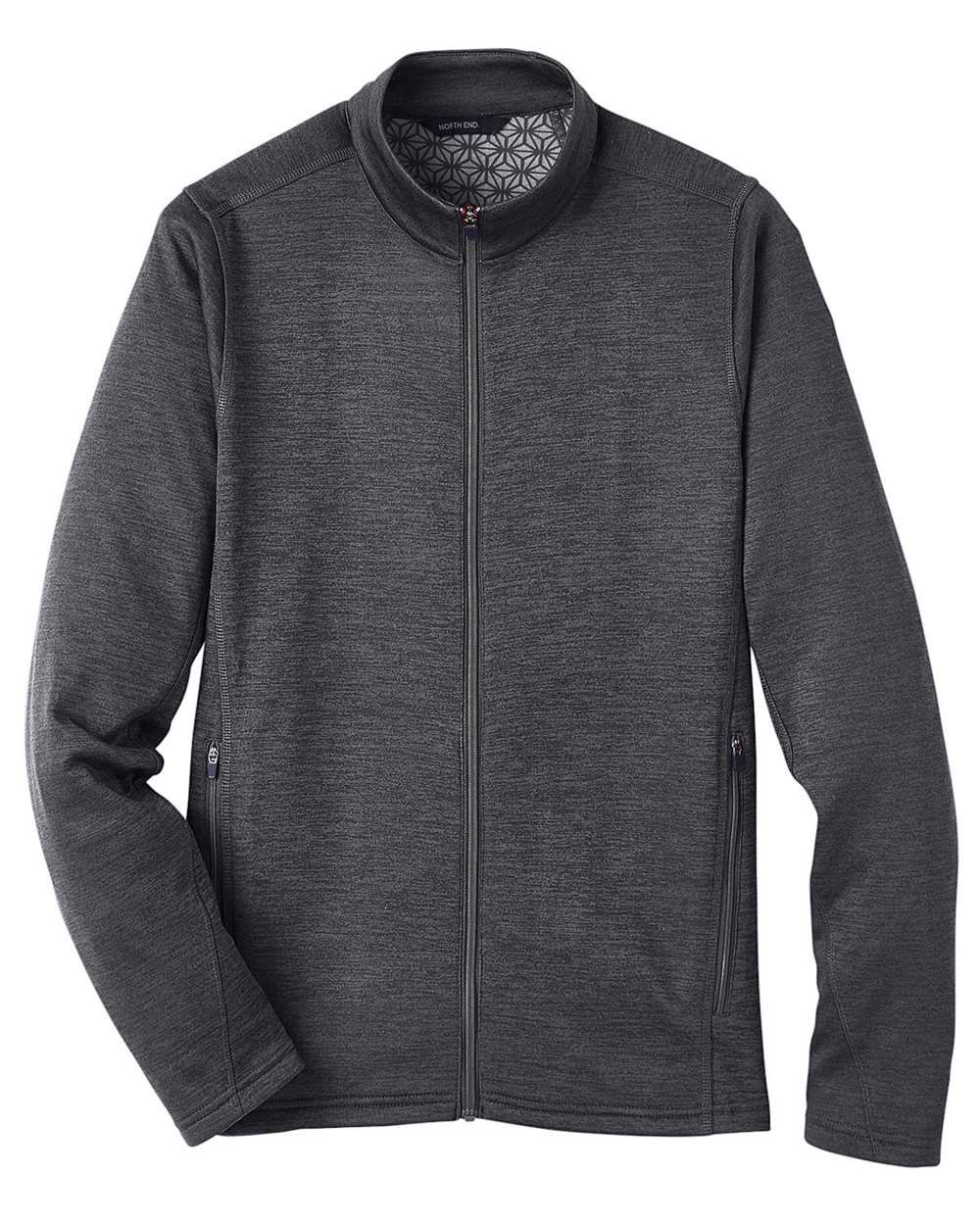 North End Men's Flux 2.0 Full-Zip Jacket - Black Heather/ Carbon