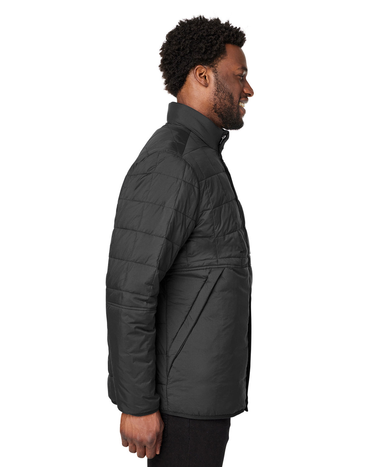 North End Unisex Aura Fleece-Lined Jacket - Side