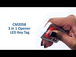 3 in 1 Opener LED Key Tag - CM2058 - Black