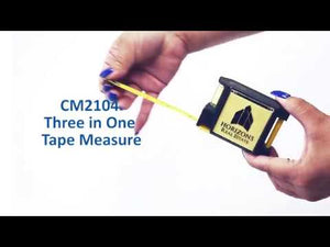 Three in One Tape Measure - Black