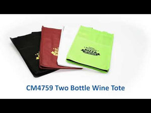 2 Bottle Wine Tote - CM4759 - Burgundy