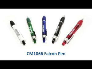 Falcon Plastic Click-Action Ballpoint Promotional Pen - CM1066 - Blue