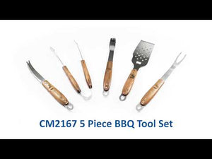 5-piece BBQ set in nylon case - BBQ Tools