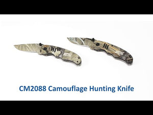 Camouflage Hunting Knife - closed