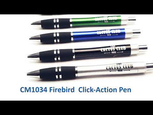 Firebird Plastic Click-Action Promotional Pen CM1034 - Black