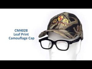 Leaf Print Camouflage Cap