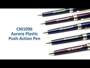 Aurora Plastic Push-Action Pen