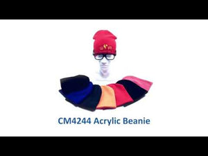 CM4244  Rolled Down Acrylic Beanie