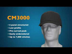 Structured Midweight 100% Cotton Sports Cap - Custom Embroidered