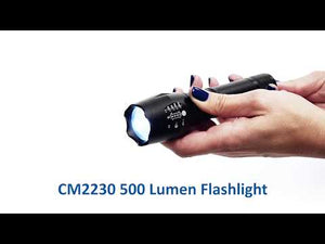 500 Lumen Zoom Flashlight - CM2230 - Black