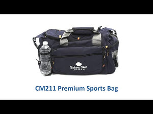 19" Compartment Sports Bag - CM211 - Black with Red