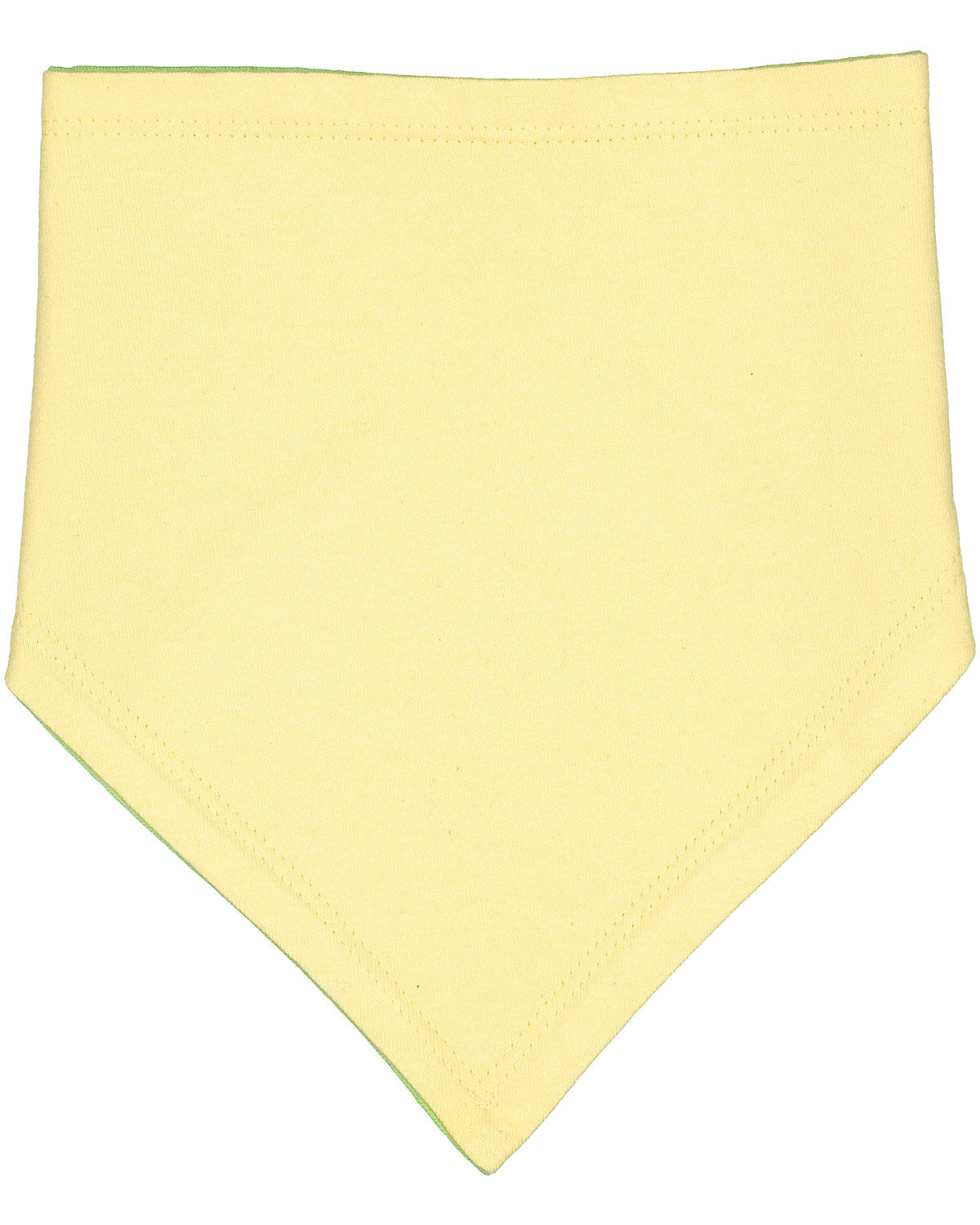 Rabbit Skins Infant Premium Jersey Bandana Bib - Banana/Key Lime