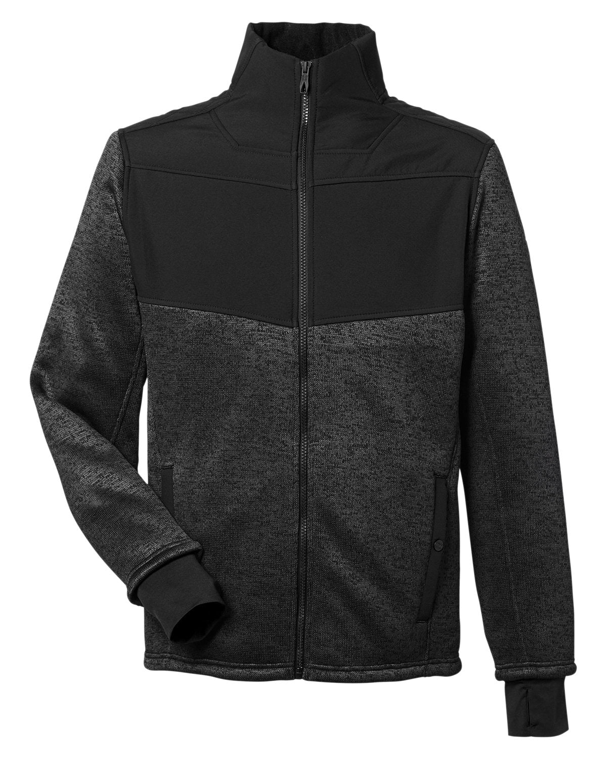 Spyder Men's Passage Sweater Jacket - Black Powdr/Blk