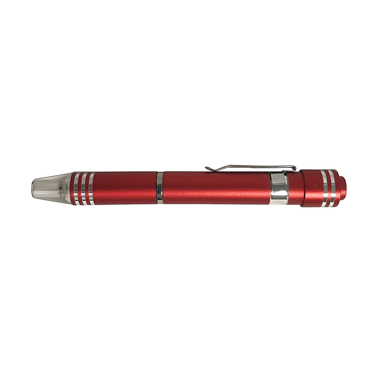 Screwdriver with Light and Multi-Bits - Red