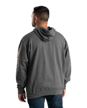 Berne Men's Tall Signature Sleeve Hooded Pullover - Back